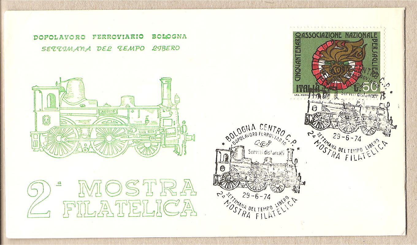 37049 - Italia - busta con annullo speciale: Locomotiva Ariosto  Verde - 1974