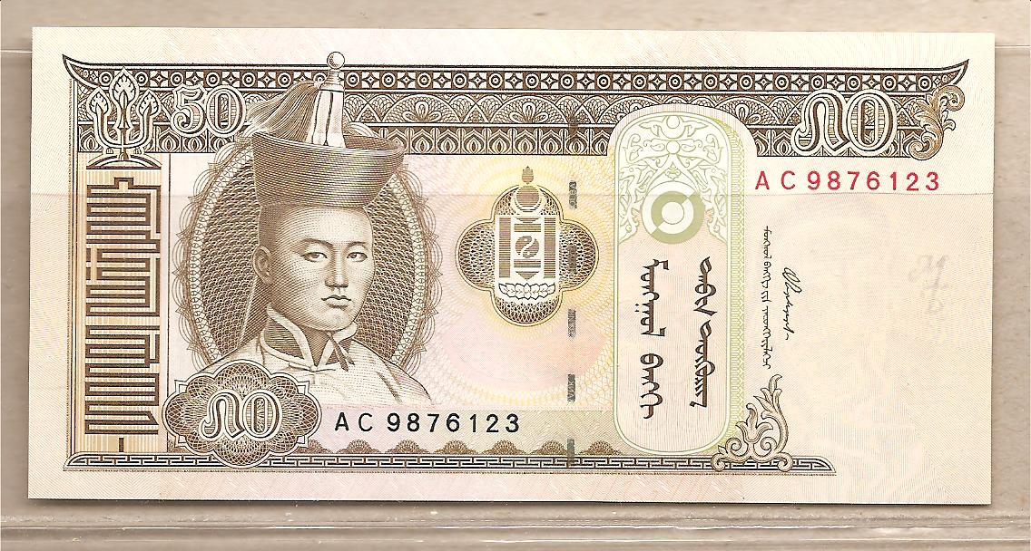 37239 - Mongolia - banconota non circolata da 50 Tughrik - 2000