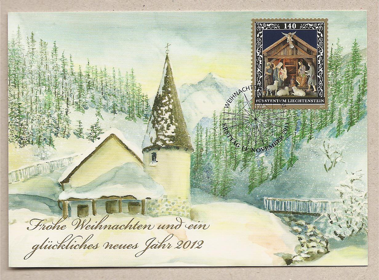 38001 - Liechtenstein - cartolina con annullo speciale: Natale 2011