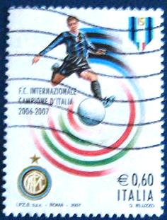 39048 - 2007 - Inter Campione d Italia 2006-2007. Unif. n.3023   us.