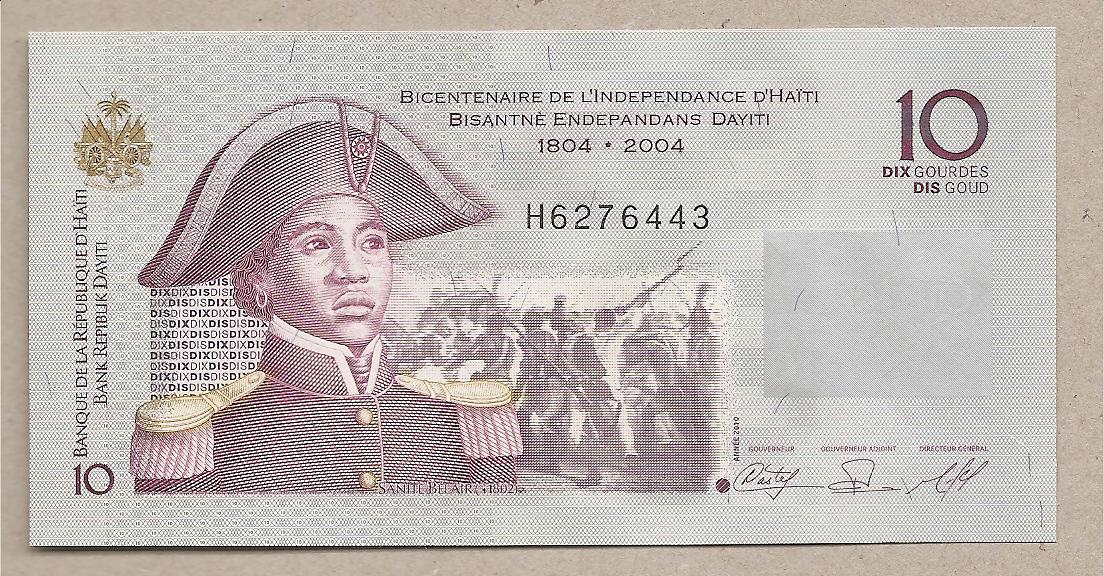 39232 - Haiti - banconota non circolata da 10 Gourdes - 2004