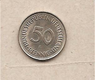 39258 - Germania Occidentale - moneta circolata da 50 Pfennig - 1981