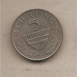 39298 - Austria - moneta circolata da 5 Scellini - 1975