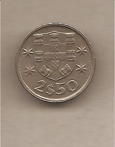 39421 - Portogallo - moneta circolata da 2,50 Scudi - 1985