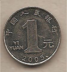 39496 - Cina - moneta circolata da 1 Yuan  - 2005