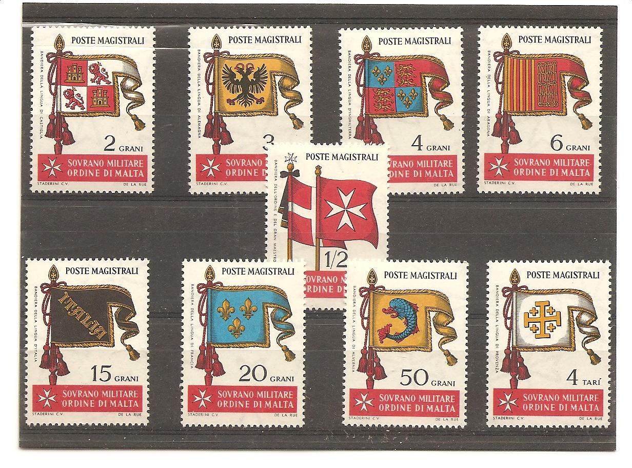 39506 - SMOM - serie completa nuova: Antiche bandiere dellOrdine - 1967