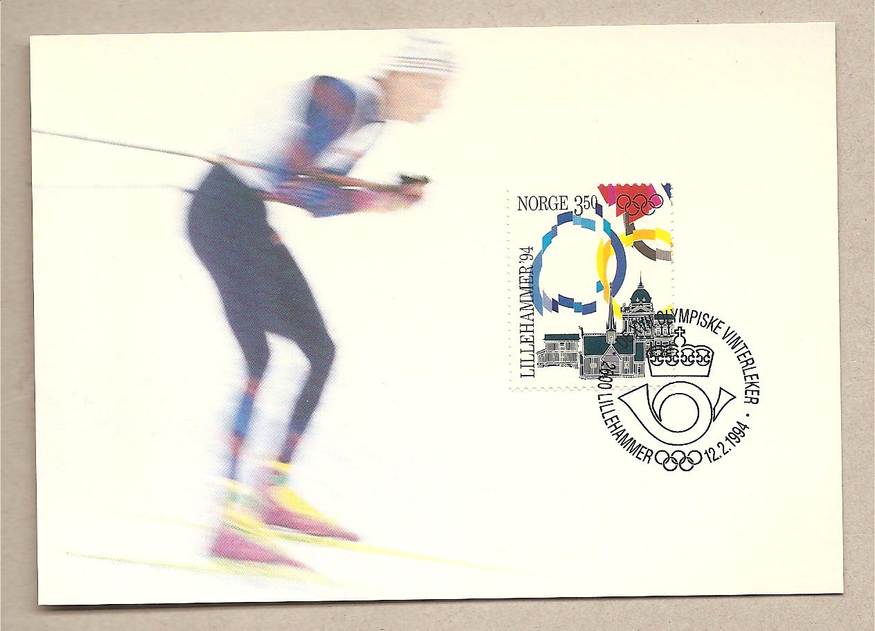 39623 - Norvegia - cartolina maximum - Olimpiadi di Lillehammer 1994