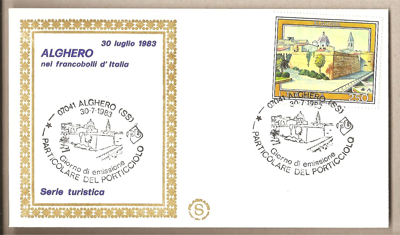 39661 - Italia - busta FDC con annullo speciale: Turistica - Alghero (SS) - 1983