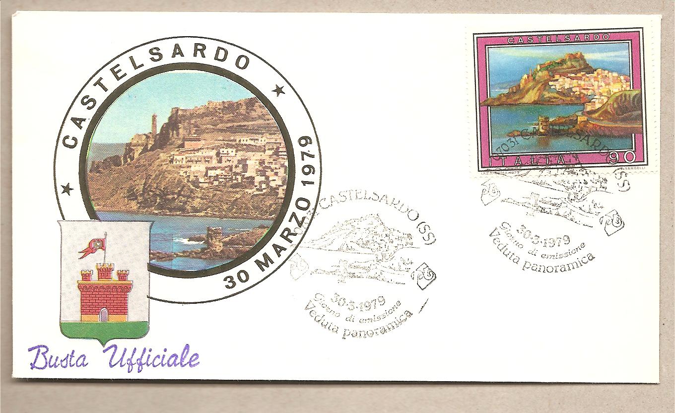 39662 -  Italia - busta FDC con annullo speciale: Turistica - Castelsardo (SS) - 1979