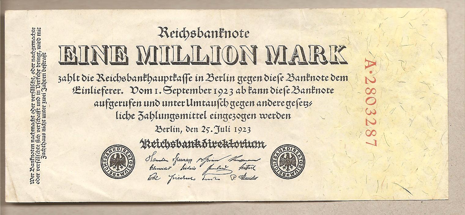 39946 - Germania - banconota circolata da 1.000.000 Marchi - 1923