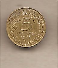 39969 - Francia - moneta circolata da 5 centesimi - 1966