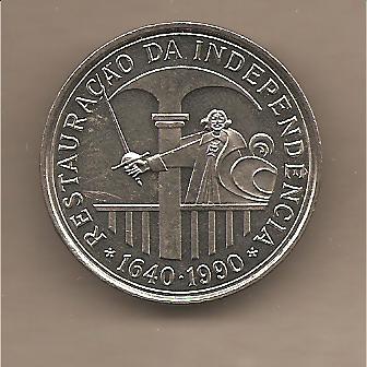 40035 - Portogallo - moneta SPL da 100 Escudos - 1990 Restauracao Da Indipendencia