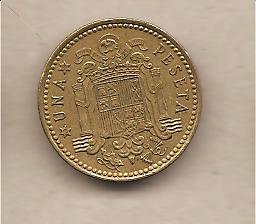 40233 - Spagna - moneta circolata da 1 Peseta - 1966