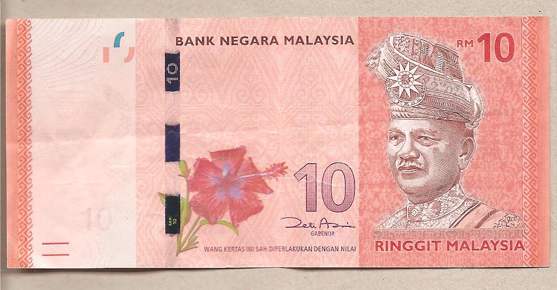 40295 - Malesia - banconota circolata da 10 Ringgit