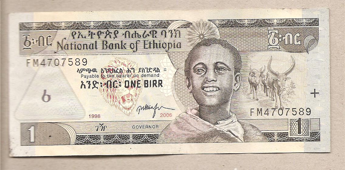 40405 - Etiopia - banconota circolata da 1 Birr - 2006
