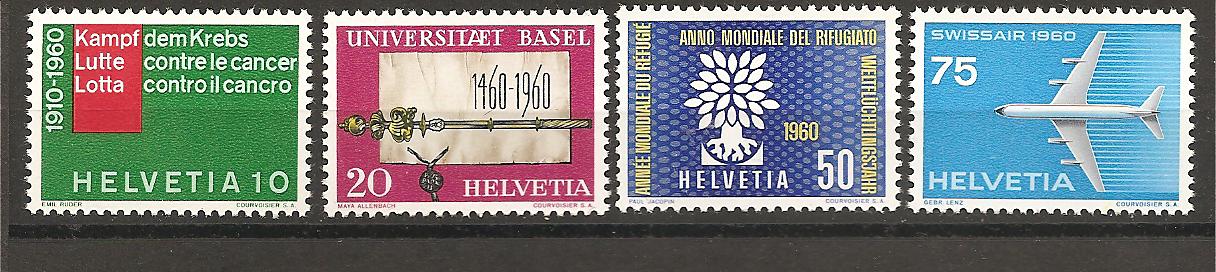 40669 - Svizzera - serie completa nuova: Serie di propaganda - 1960