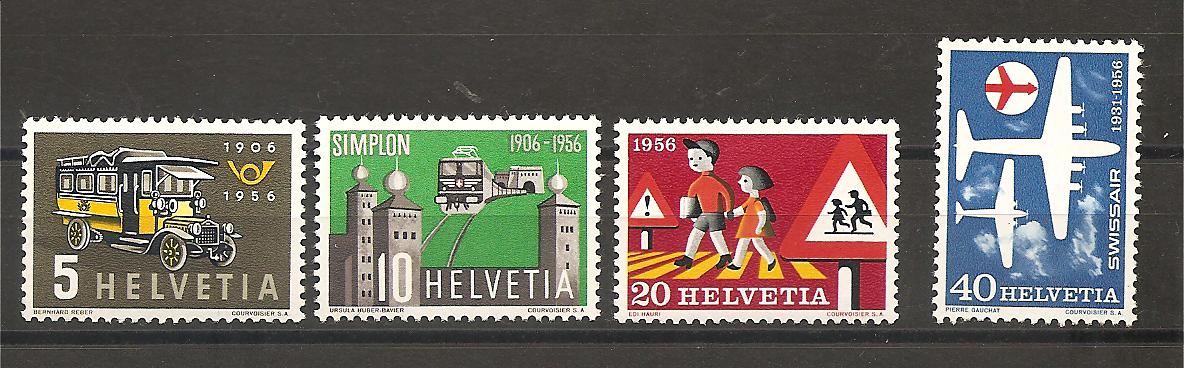 40670 - Svizzera - serie completa nuova: Serie di propaganda - 1956
