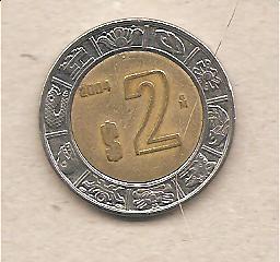 40757 - Messico - moneta circolata da 2 Pesos - 2004