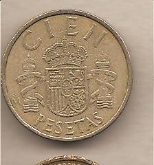 40791 - Spagna - moneta circolata da 100 pesetas - 1982