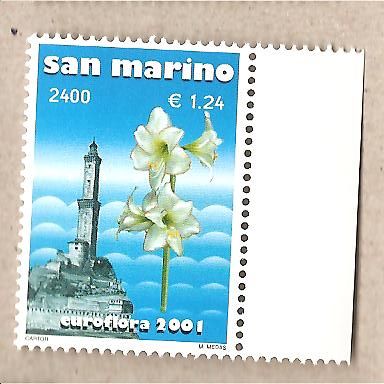 40853 - San Marino - f.bollo nuovo: Orchidea - 2001