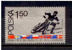 41008 - POLONIA	1973-2113	Finali di Motociclismo - 1 valore serie completa nuova senza colla - Acquisti minimi per  5,00