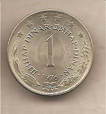 41108 - Jugoslavia - moneta circolata da 1 Dinaro - 1976
