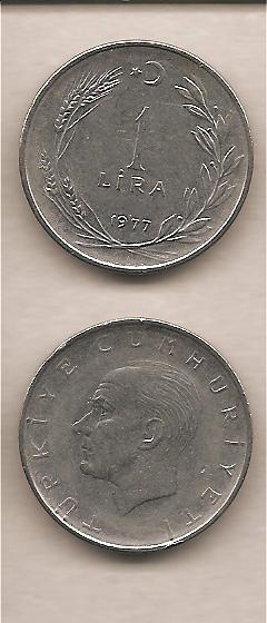 41121 - Turchia - moneta da 2 Lira circolata - 1977