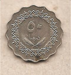 41254 - Libia - moneta circolata da 50 Dirhams - 1979