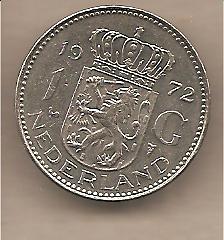41278 - Paesi Bassi - moneta circolata da 1 Goulden - 1972