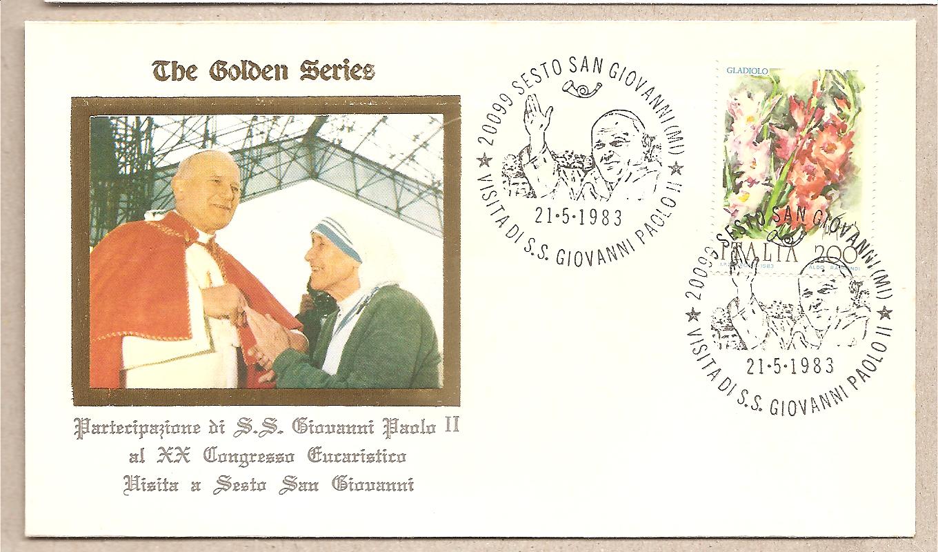 41337 - Italia - busta con annullo speciale: Visita di S.S. Giovanni Paolo II a Sesto San Giovanni (MI) - 1983