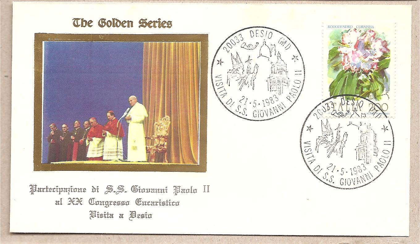 41340 - Italia - busta con annullo speciale: Visita di S.S. Giovanni Paolo II a Desio (MI) - 1983