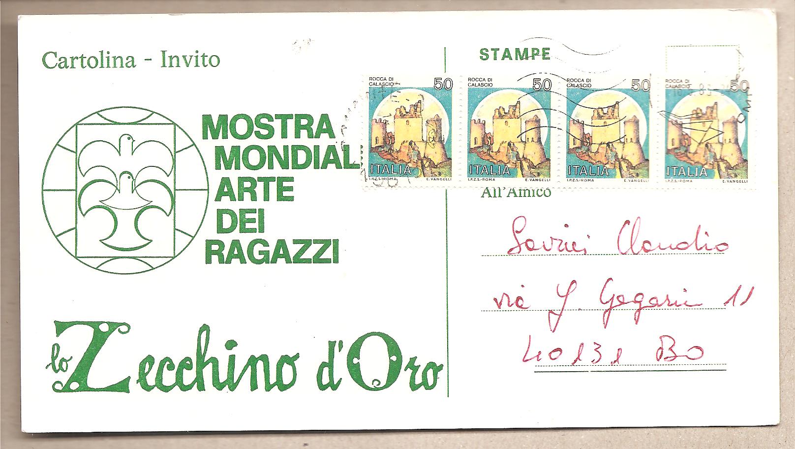 41386 - Italia - cartolina viaggiata: Zecchino d Oro - Mostra Mondiale Arte dei Ragazzi - 1988