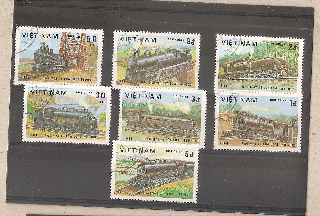 41464 - Vietnam - serie completa usata: Treni storici - 1983