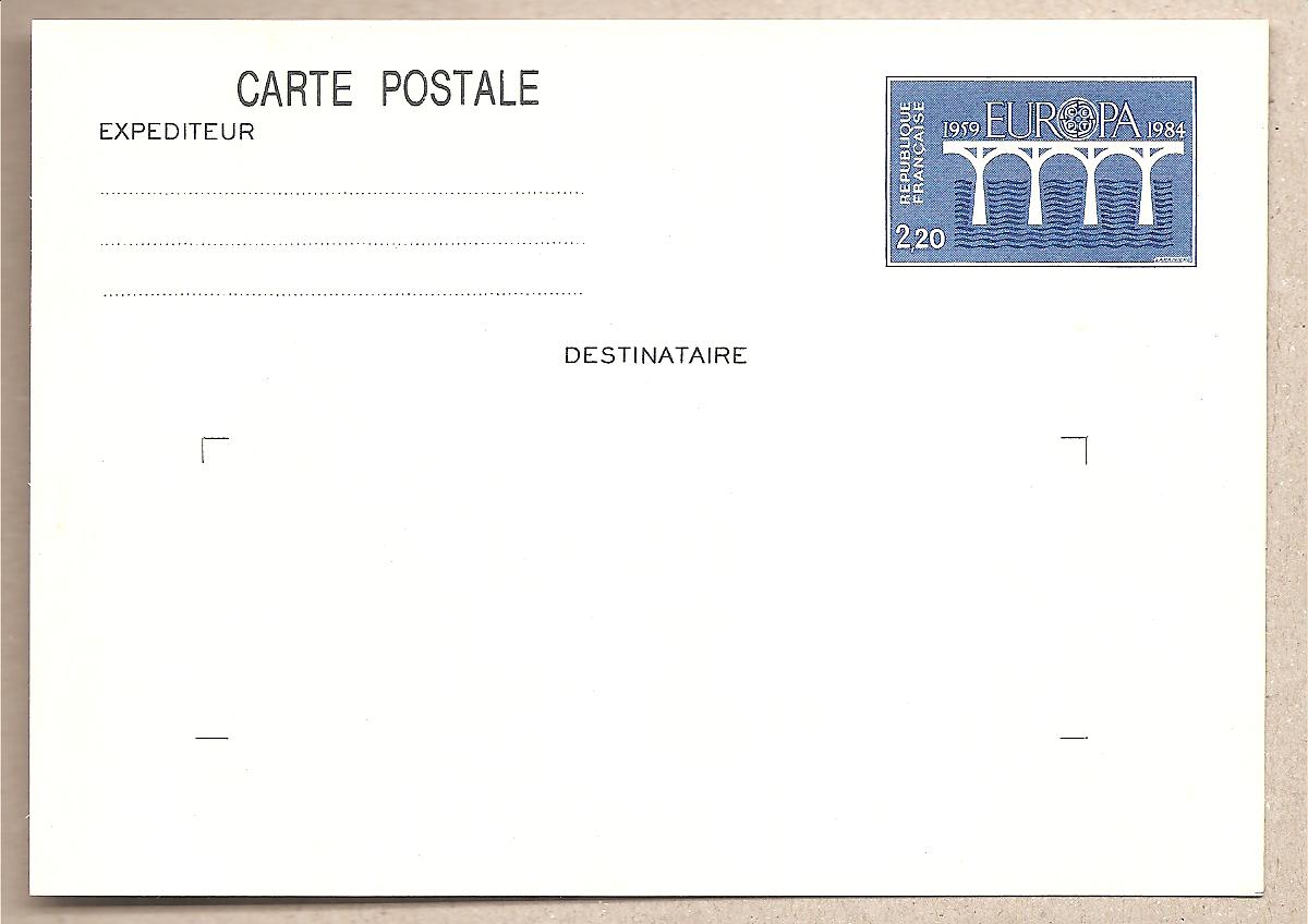 41468 - Francia - cartolina postale nuova: Europa CEPT 1984