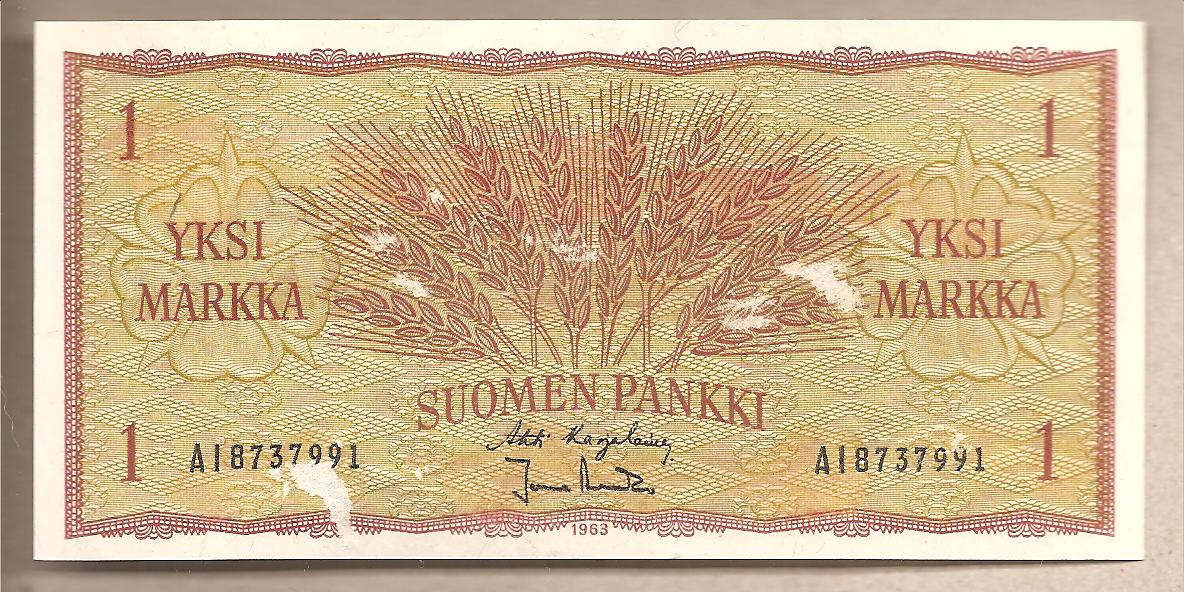 41670 - Finlandia - banconota circolata da 1 Marco - 1963