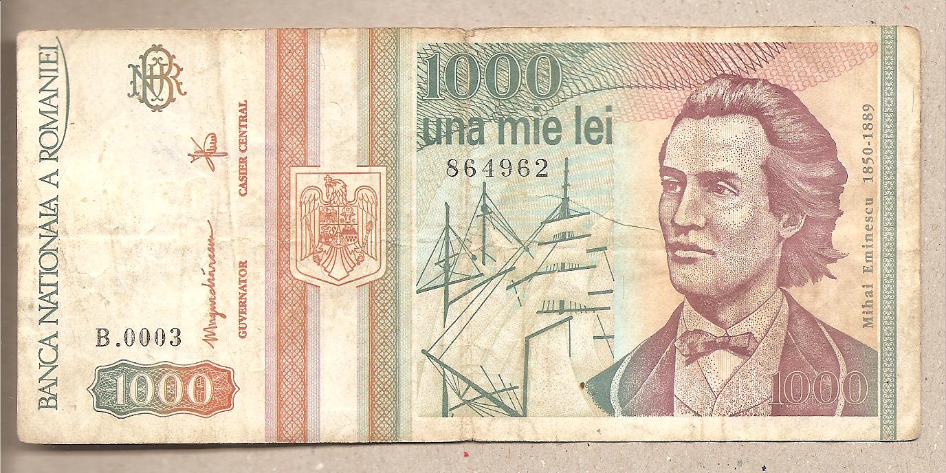 41674 - Romania - banconota circolata da 1000 Lei - 1993