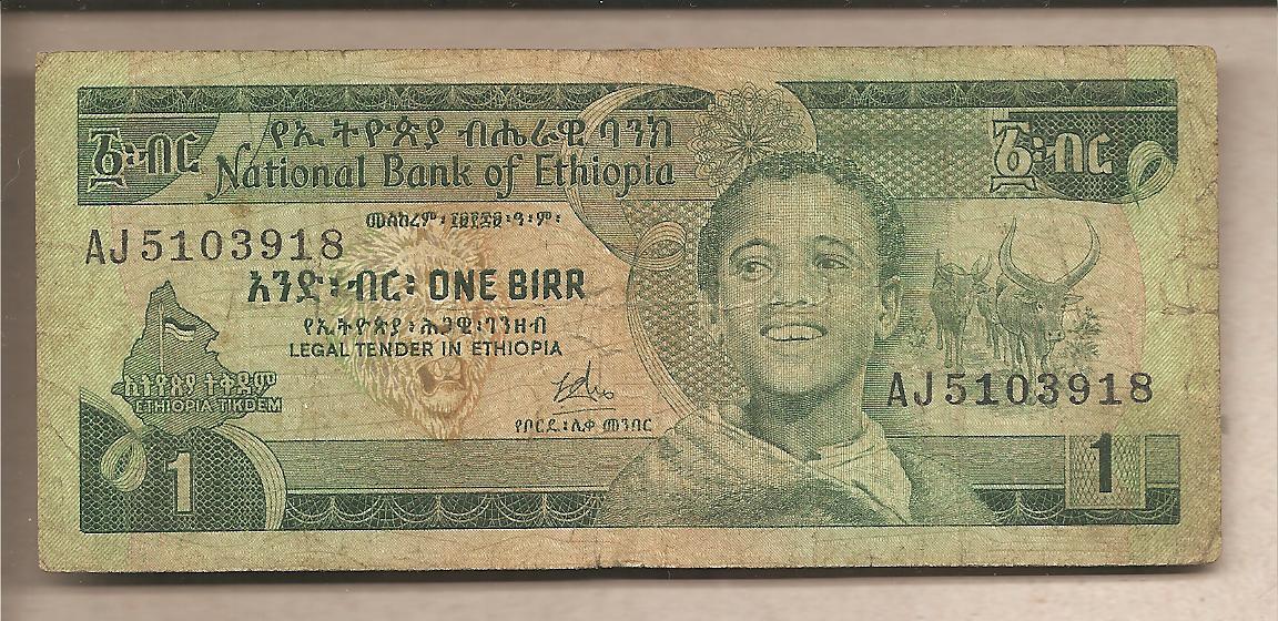 41784 - Etiopia - banconota circolata da 1 Birr - 1987