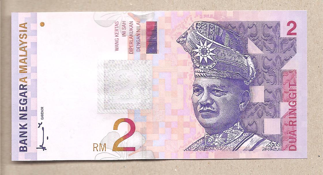 41804 - Malesia - banconota non circolata FdS da 2 Ringgit - 1996