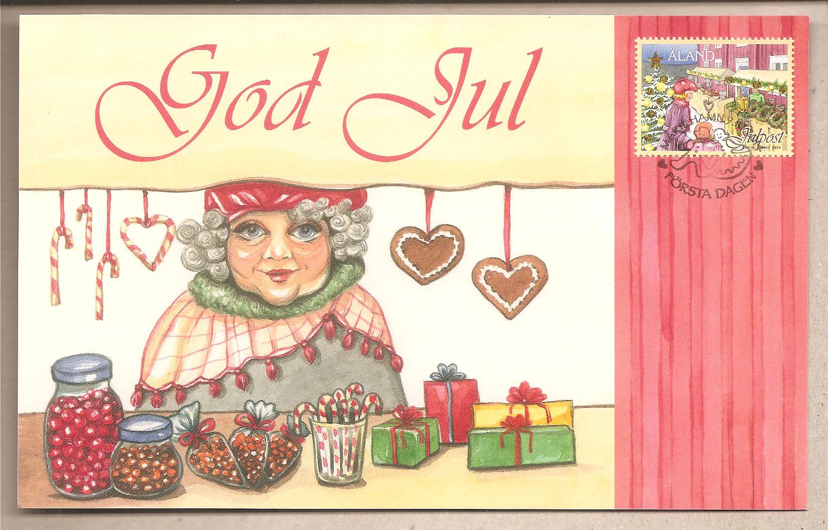 41817 - Aland - cartolina con annullo speciale: Buon Natale - 2014