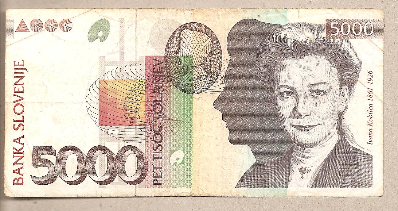 41918 - Slovenia - banconota circolata da 5.000 Talleri - 1993