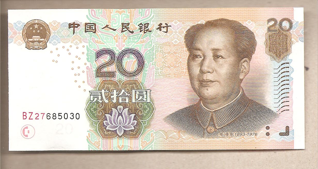 41927 - Cina - banconota non circolata FdS da 20 Yuan - 2005