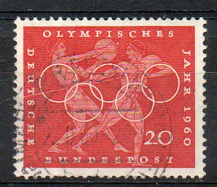 41976 - GERMANIA GERMANY 1960 - Giochi olimpici di Roma. 2va. usati - UNIF. nr. 207/208