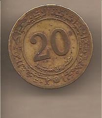 42284 - Algeria - moneta circolata da 20 Centesimi  Fao  - 1972