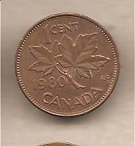 42302 - Canada - moneta circolata da 1 Centesimo - 1980