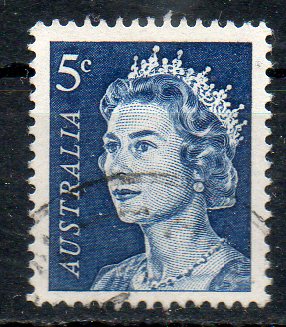 42345 - AUSTRALIA 1967 - Elisabetta II. 5c. usato - Scott. 399-A157