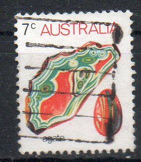 42346 - AUSTRALIA 1973 - Minerali: Agata. 7c. usato - Scott. 559-A223