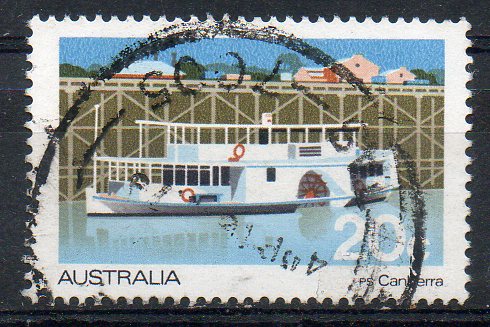 42348 - AUSTRALIA 1979 - Piroscafo passeggeri Camerra. 20c. usato - Scott. 696-A281