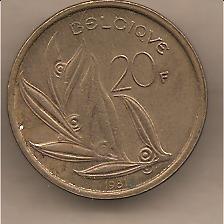 42371 - Belgio - moneta circolata da 20 Franchi - 1981