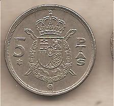 42385 - Spagna - moneta circolata da 5 Pesetas - 1978