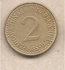 42396 - Jugoslavia - moneta circolata da 2 Dinari - 1985